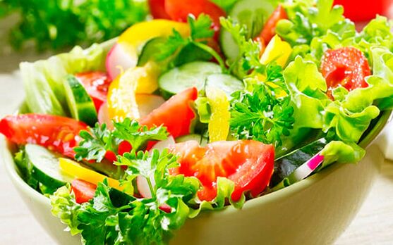 insalata di verdure per la prostatite